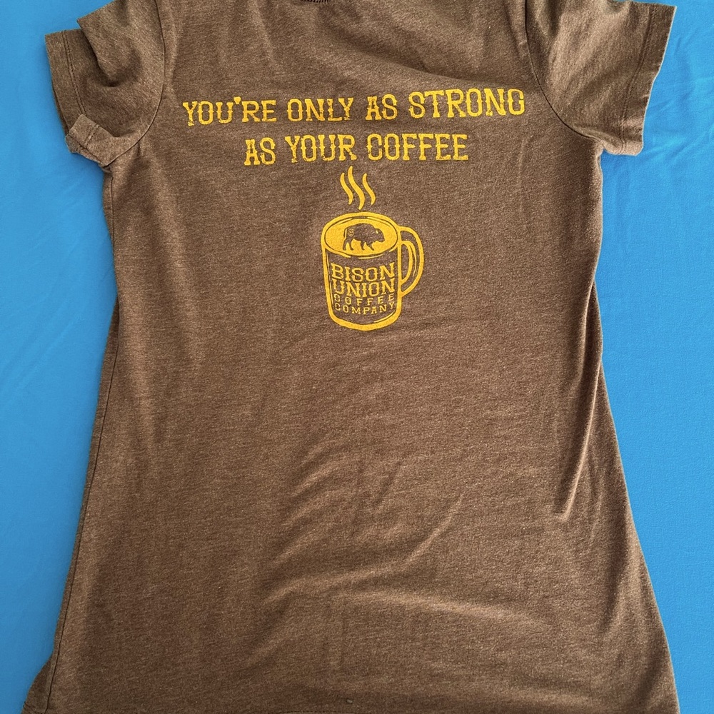 Wyoming T-shirt Bison Union Coffee Company